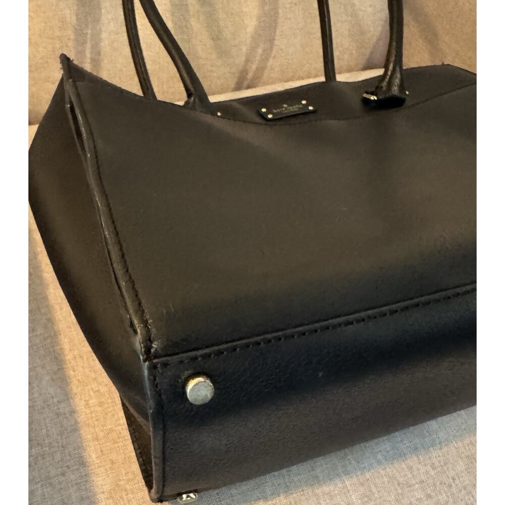 Kate Spade New York Maeve Grove Street Black Leather Tote - Picture 10 of 14